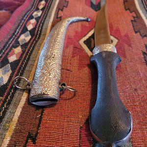 Vintage Knife with sheath Middle Eastern or African.